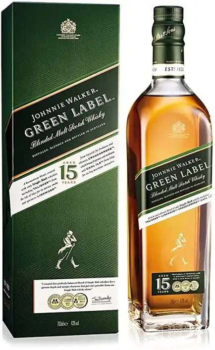  Whisky JOHNNIE WALKER Green Label Botella 750ml