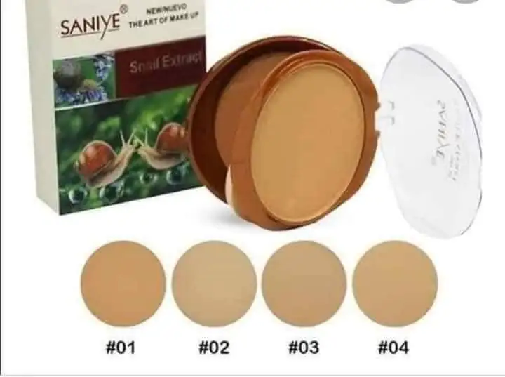 Maquillaje en polvo Baba de Caracol Saniye 2