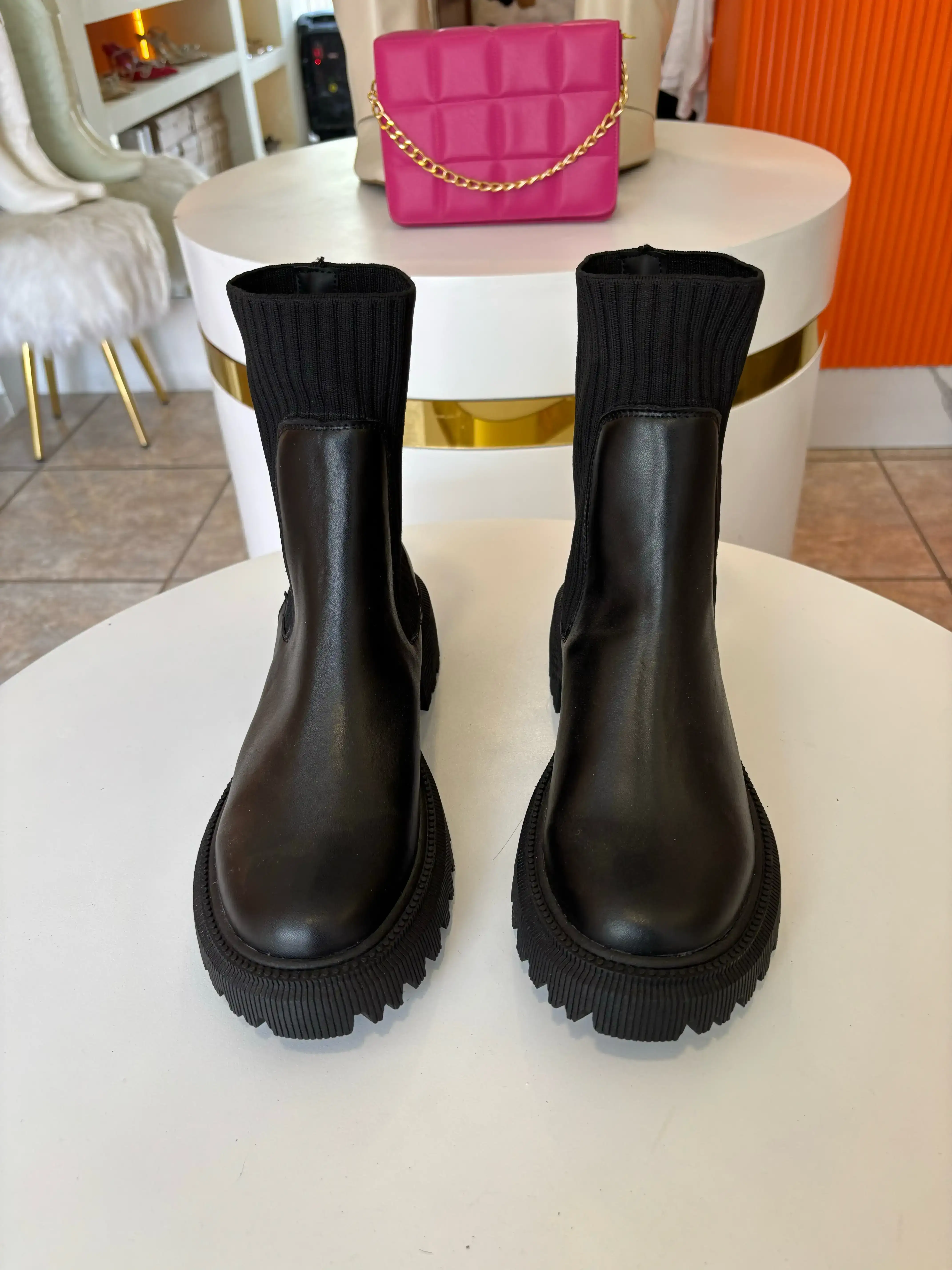 Bota calcetin negra  2