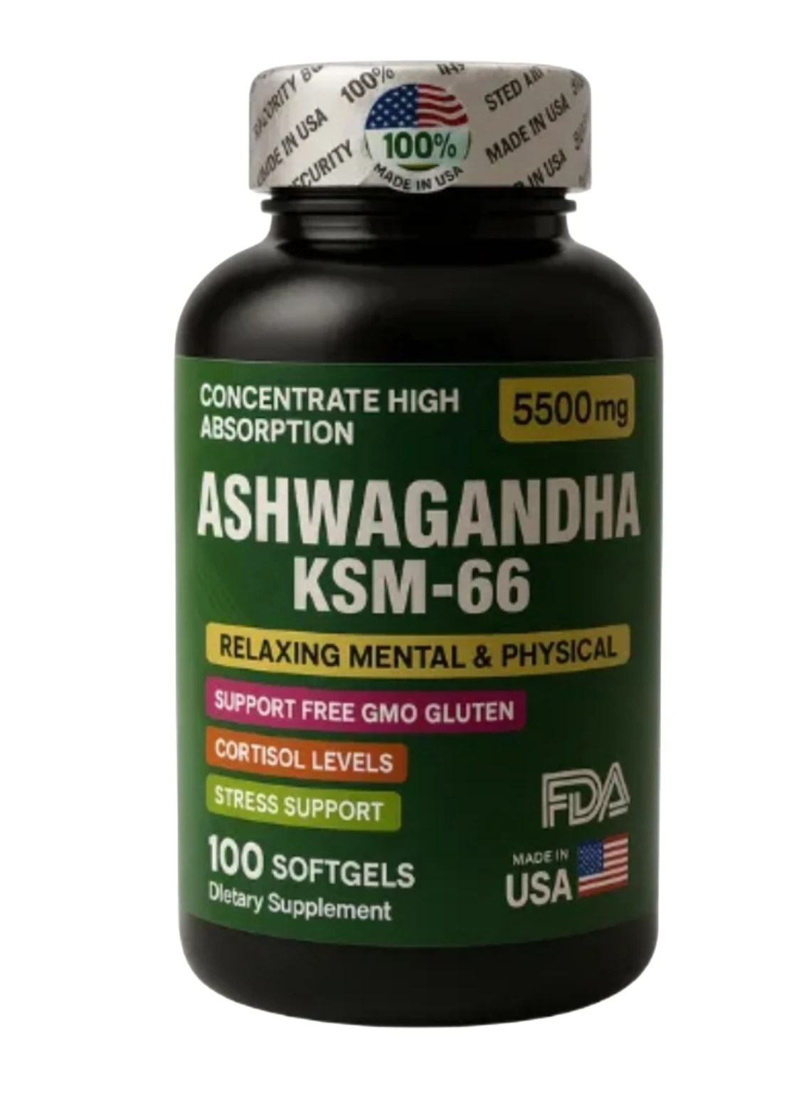 Ashawandha Ksm 66 X 100 Softgels