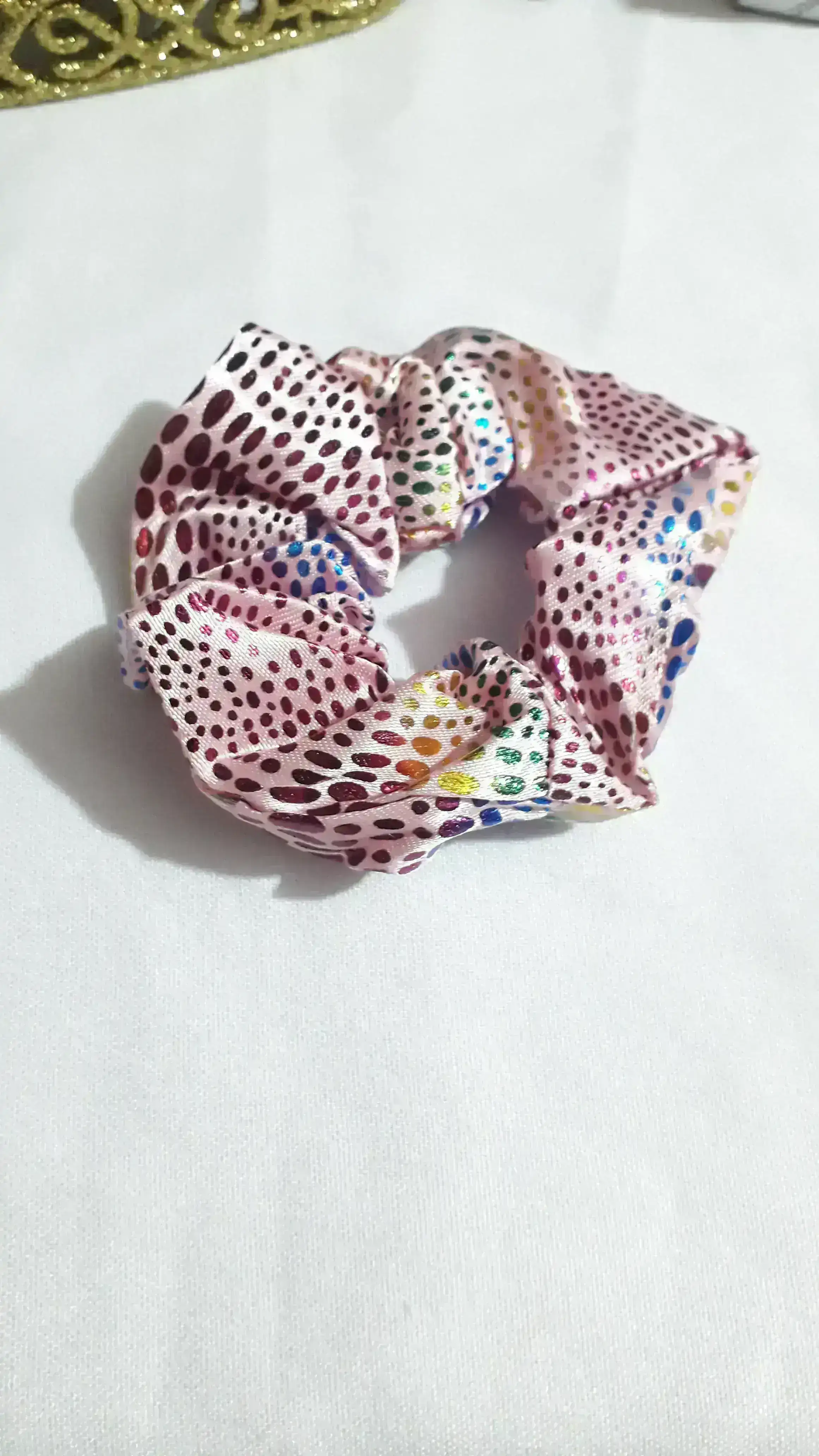 Scrunchies con brillos