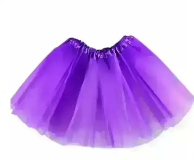 Tutu 3 capas  con brillo 30 cm 3