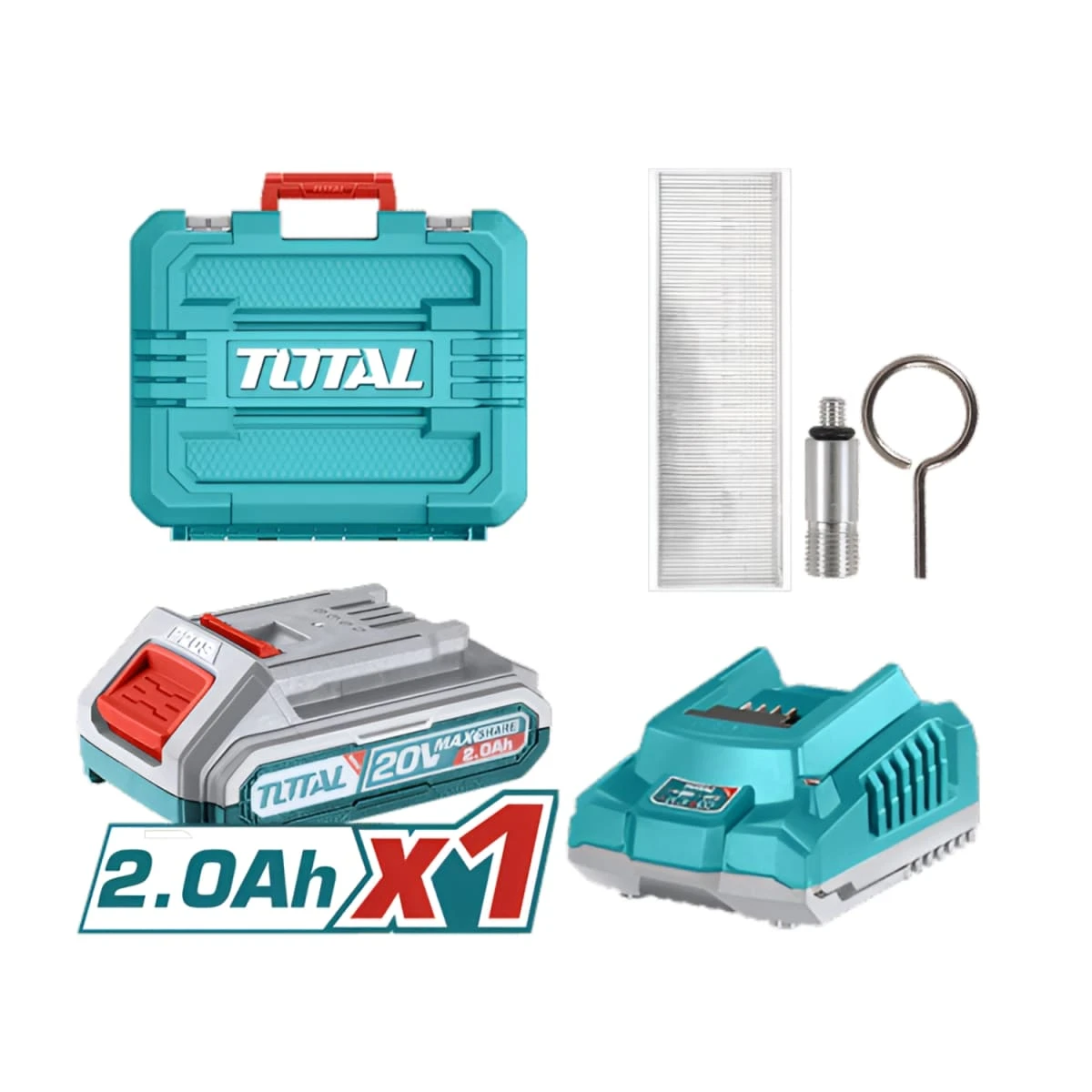 TCBNLI3508 Clavadora inalámbrica 20v 15mm-35mm + 1 batería y cargador total 3
