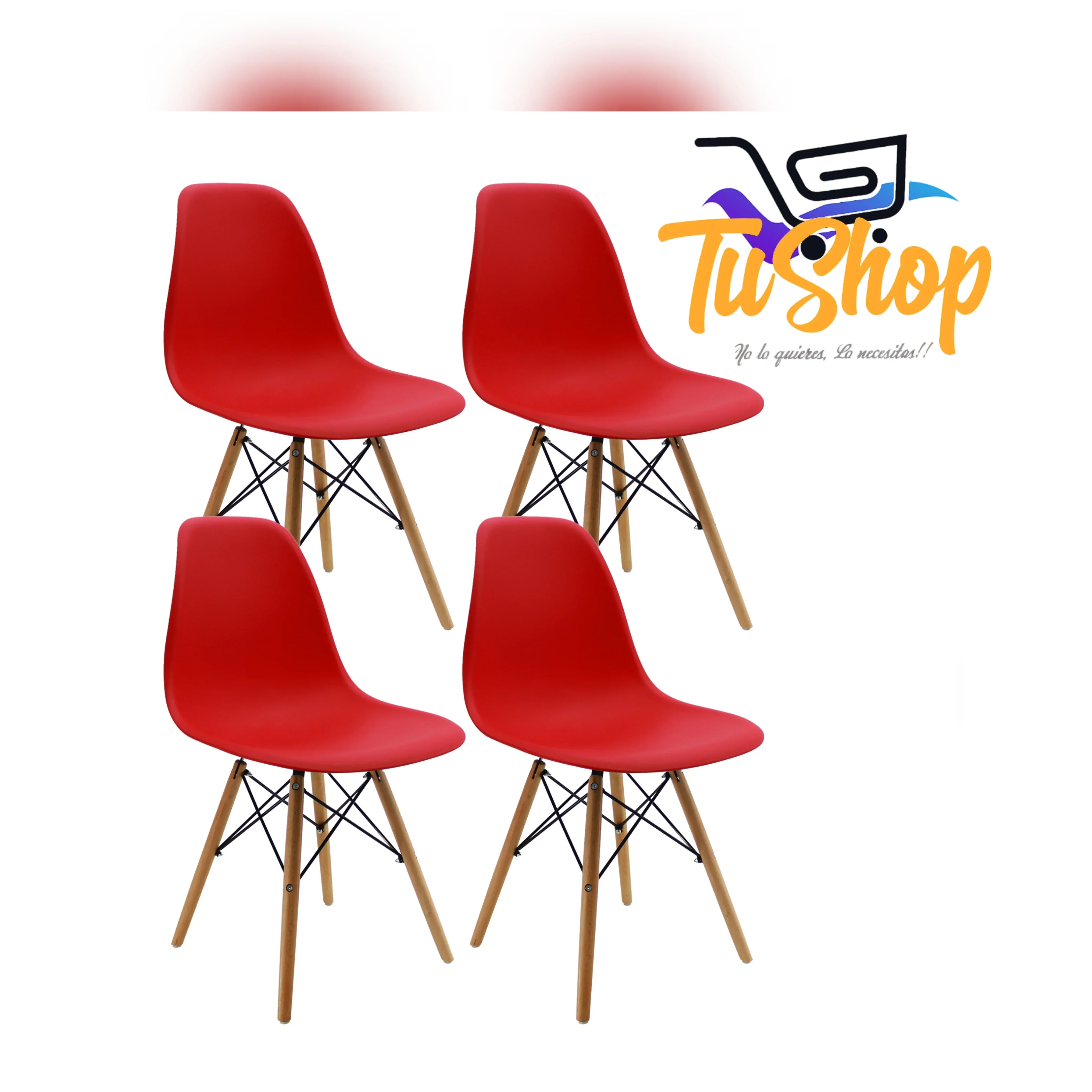 Sillas Eames Set x 4 unidades Colores 7