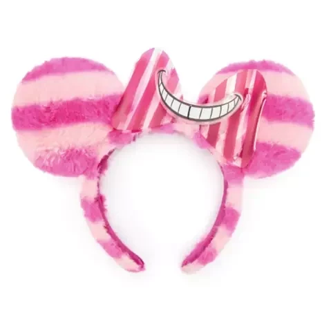 DIADEMA DE PELUCHE CON OREJAS DE GATO DE CHESHIRE