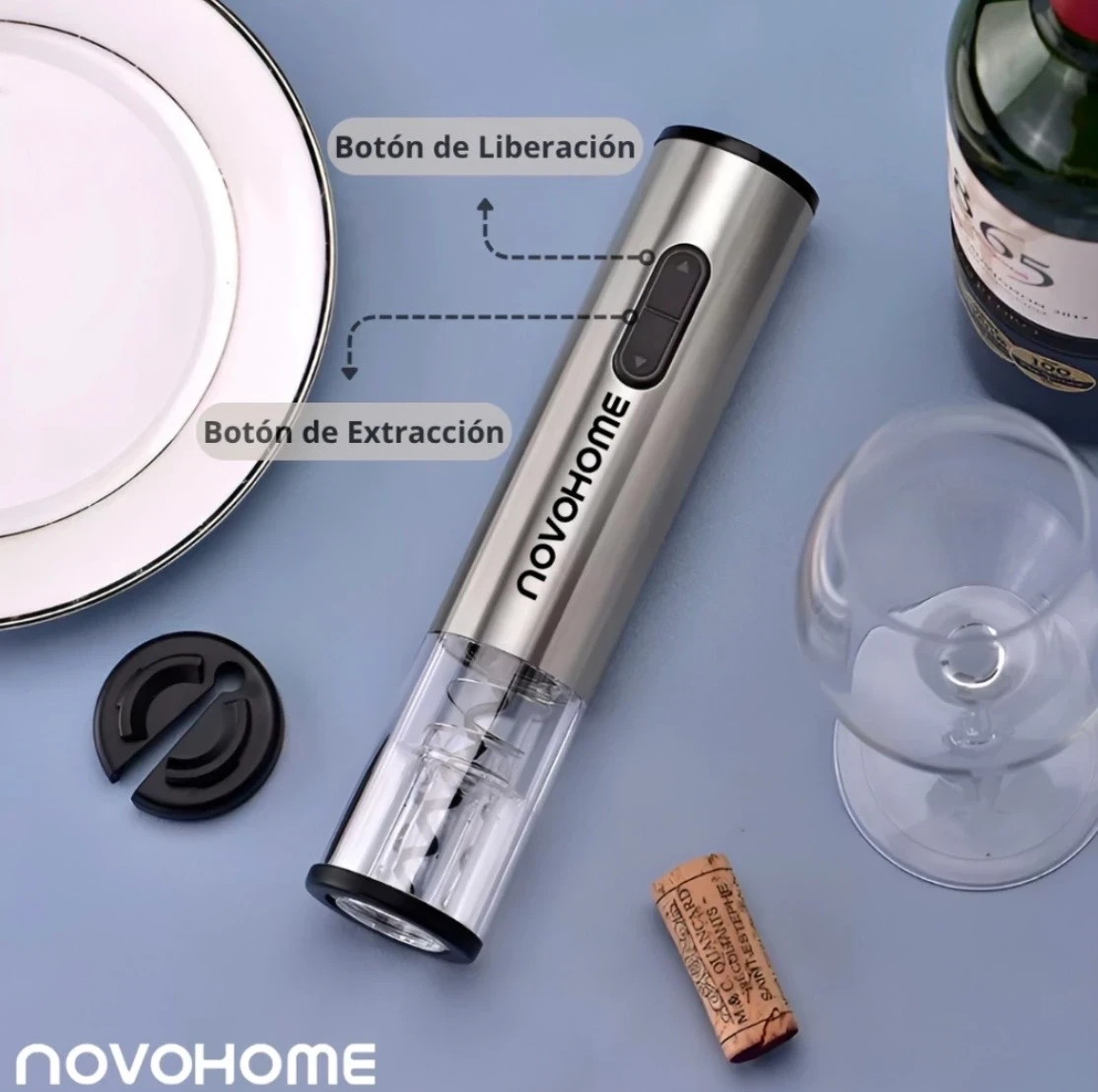 SACACORCHOS DESTAPADOR ELÉCTRICO NOVOHOME 2