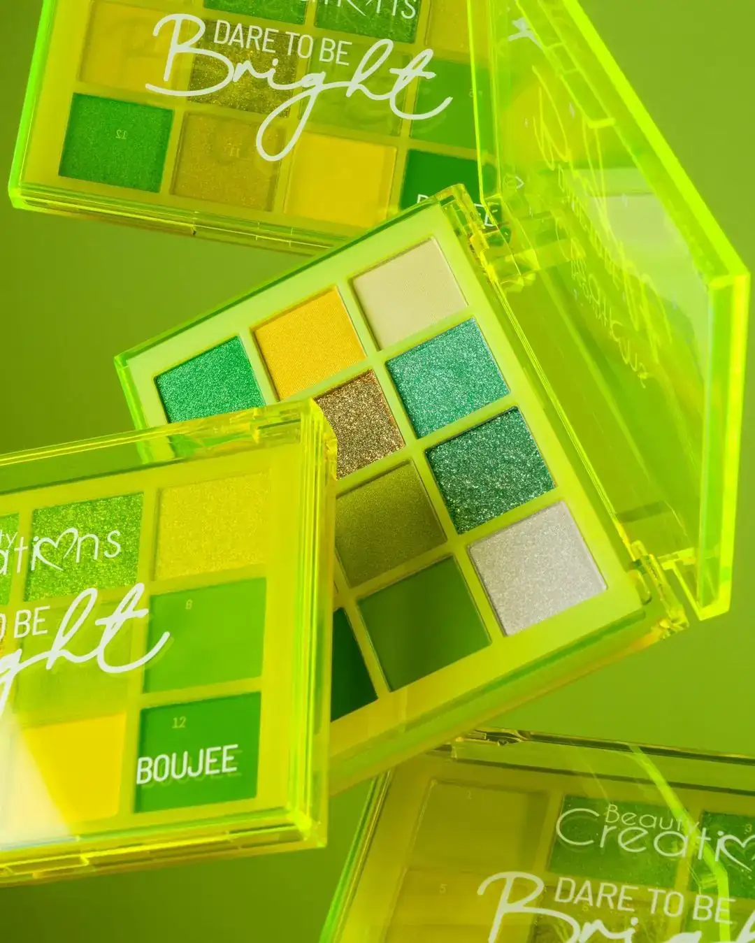  Dare To Be Bright Sombra Amarillo Neón Boujee -         Beauty Creations  2