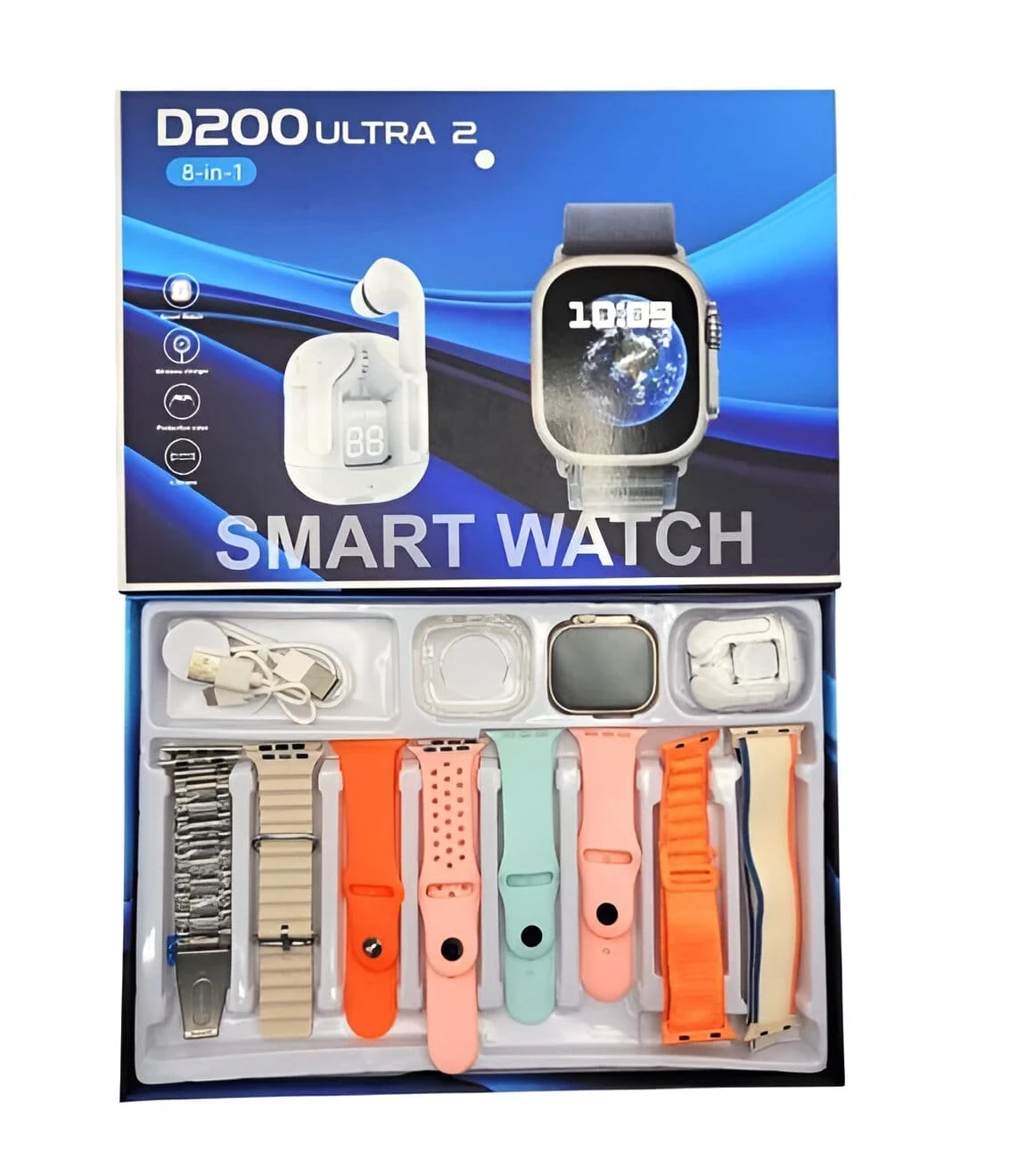 Reloj inteligente 8 en 1 D200 