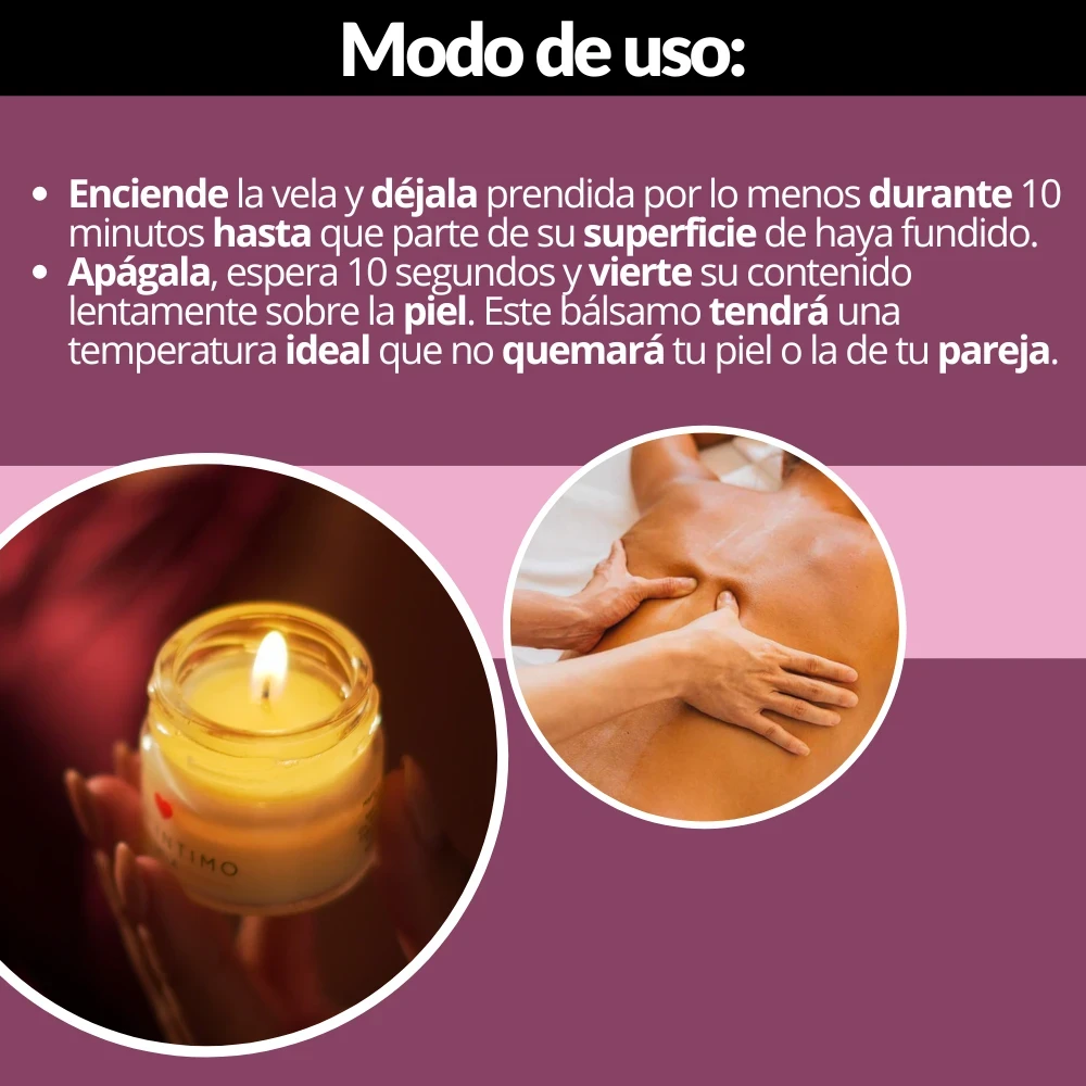 Vela aceite corporal para masajes  2