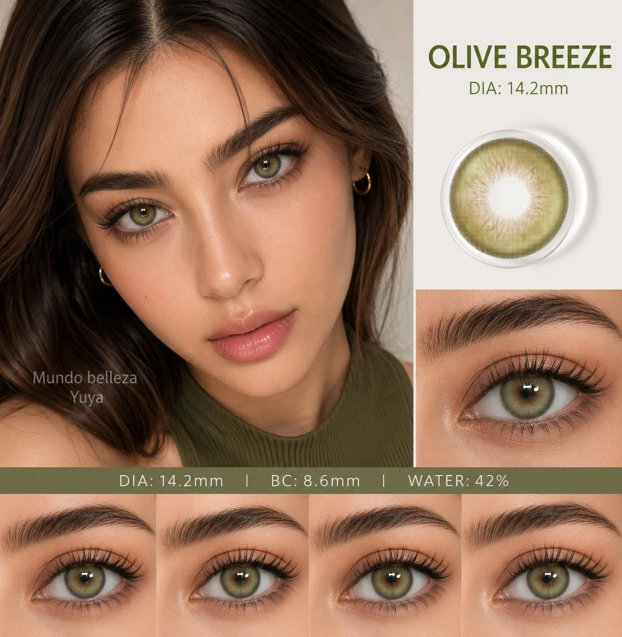 Lentes de contacto - Referencia: VAINILLA GIRL - OLIVE BREEZE 