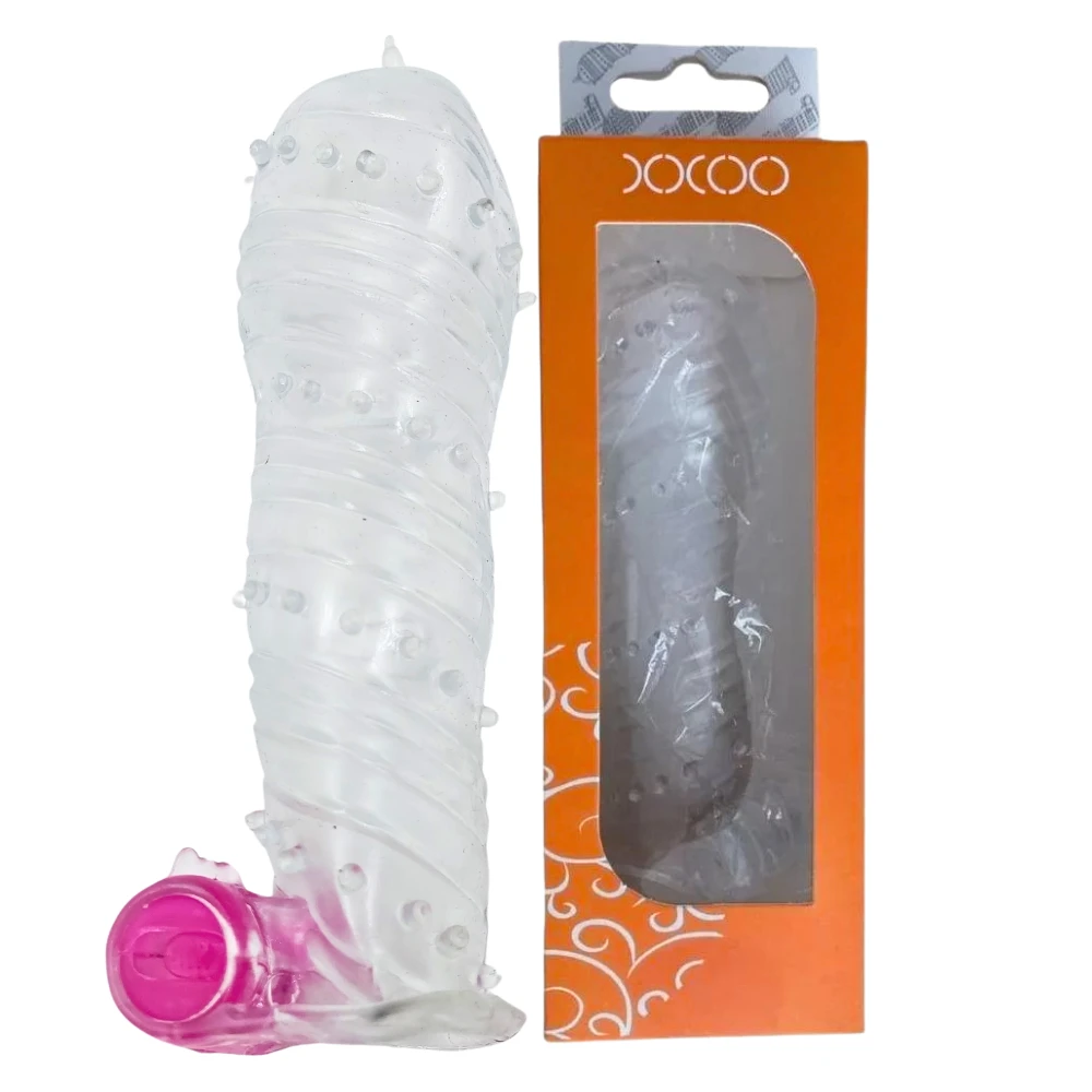 Vibrador funda pene extensión 