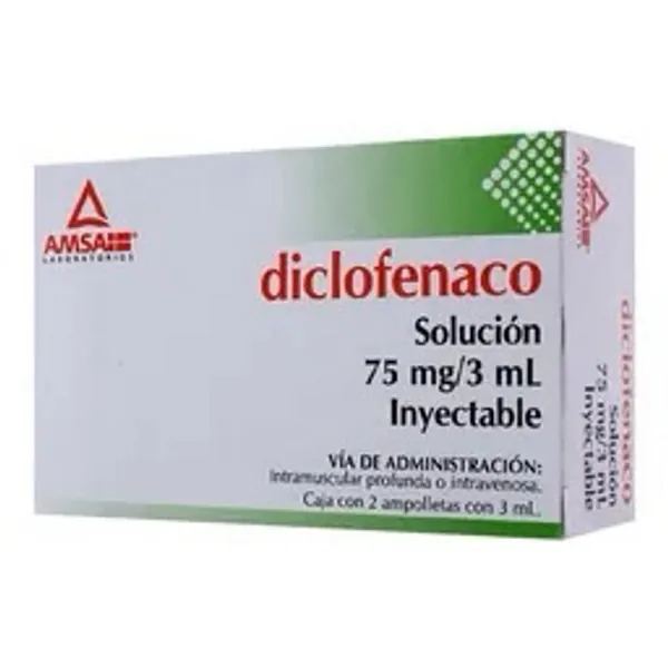 Diclofenaco 75mg-3ml sol iny 2 amp