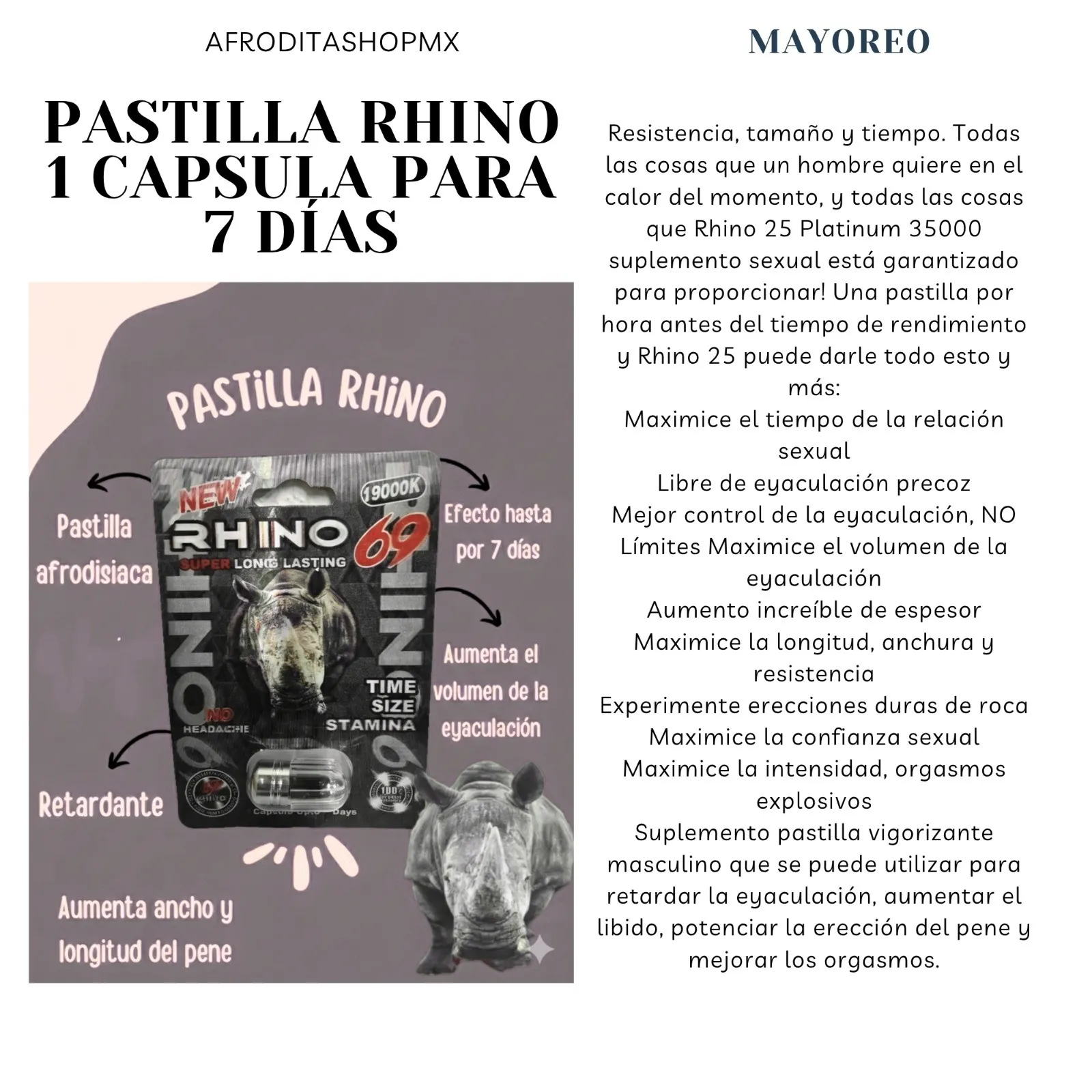pastilla rhino 1 capsula para 7 dias