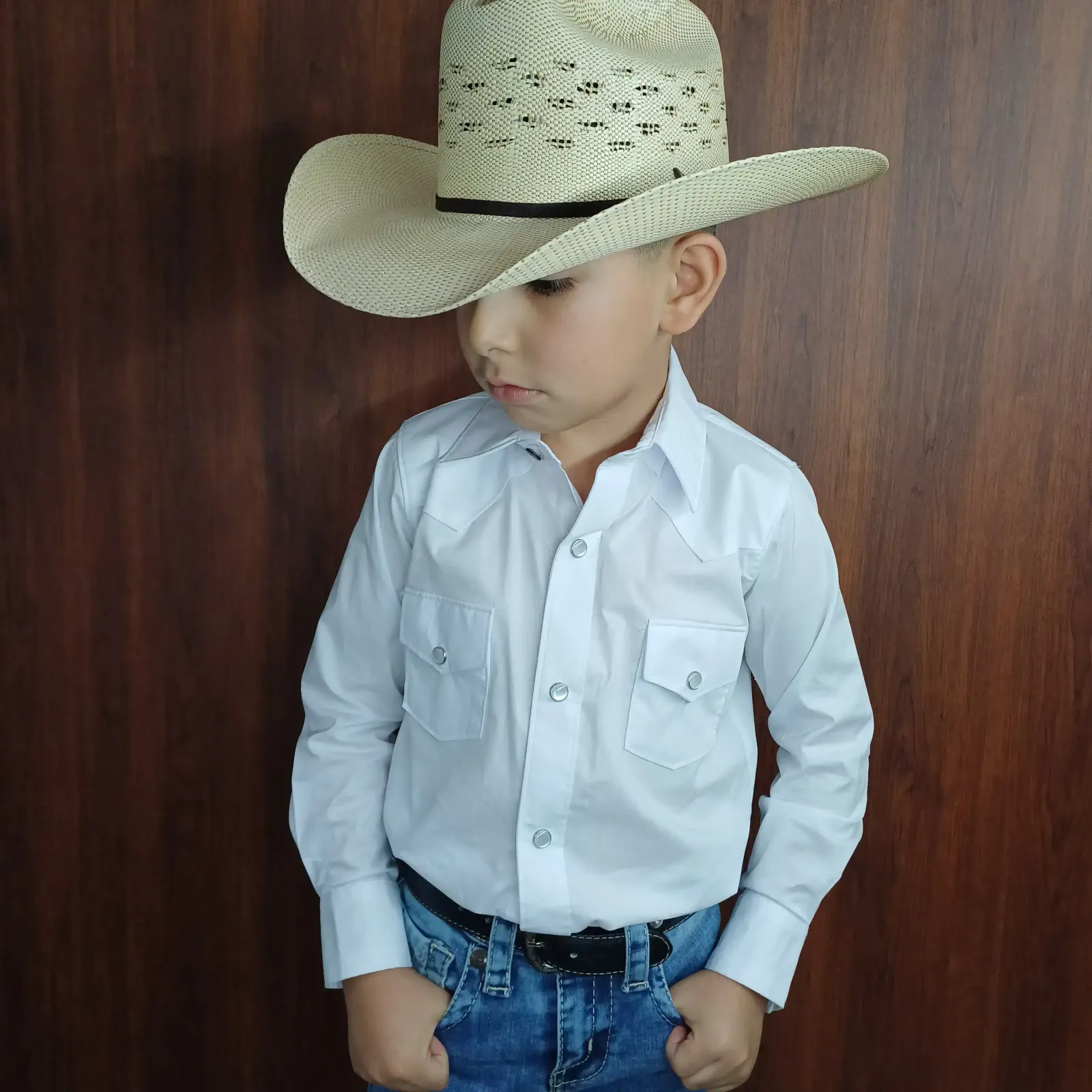 CAMISA DE NIÑO BLANCA