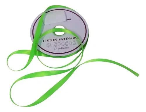 liston verde limon 1 cm un metro