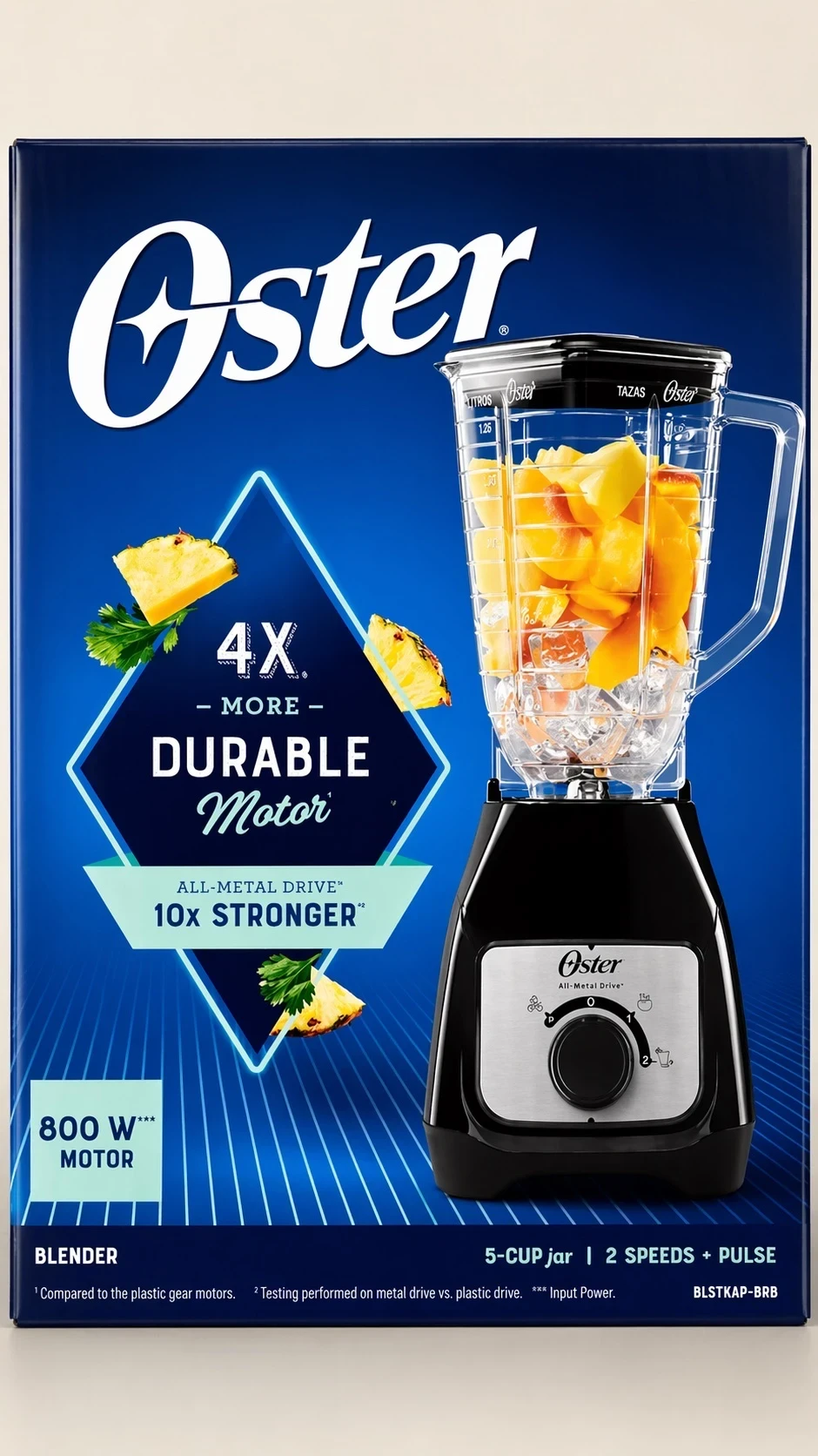 LICUADORA OSTER 1.25 JARRA DE PLASTICO