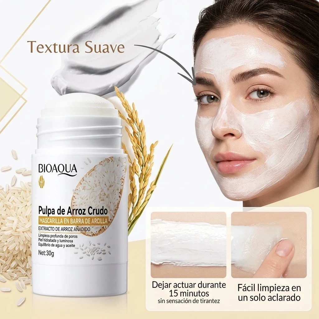 Mascarilla Facial de Arroz Bioaqua 