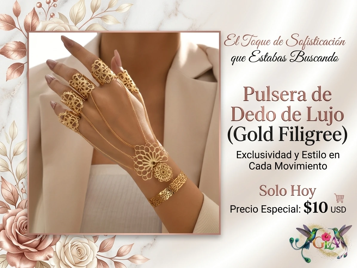 Pulseras lujo pata dedo 
