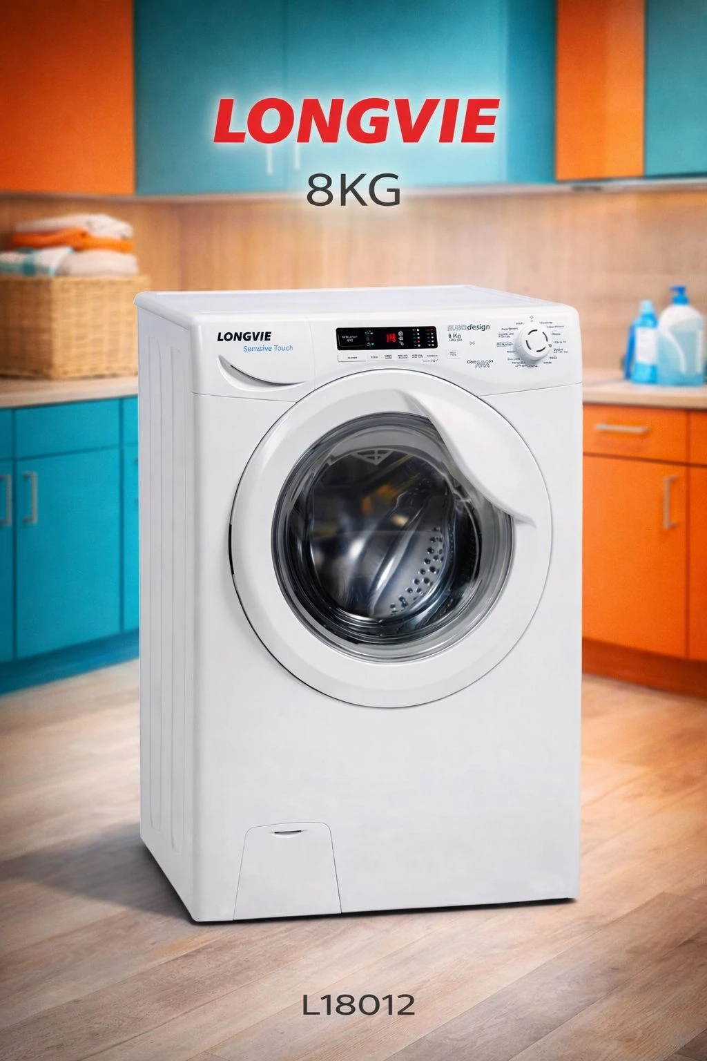 LAVARROPAS LONGVIE L18012 8KG 1200rpm