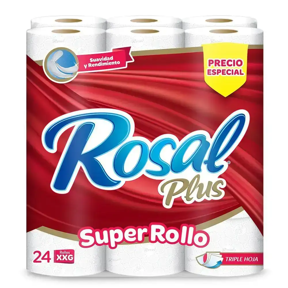 Papel higiénico rosal x 24 rollos