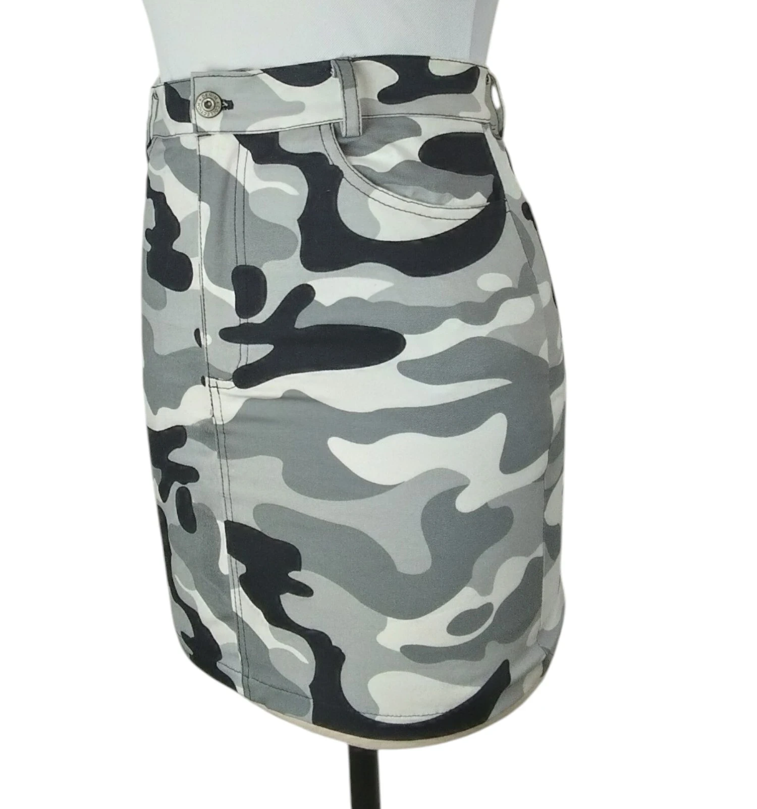 Falda militar gris  2