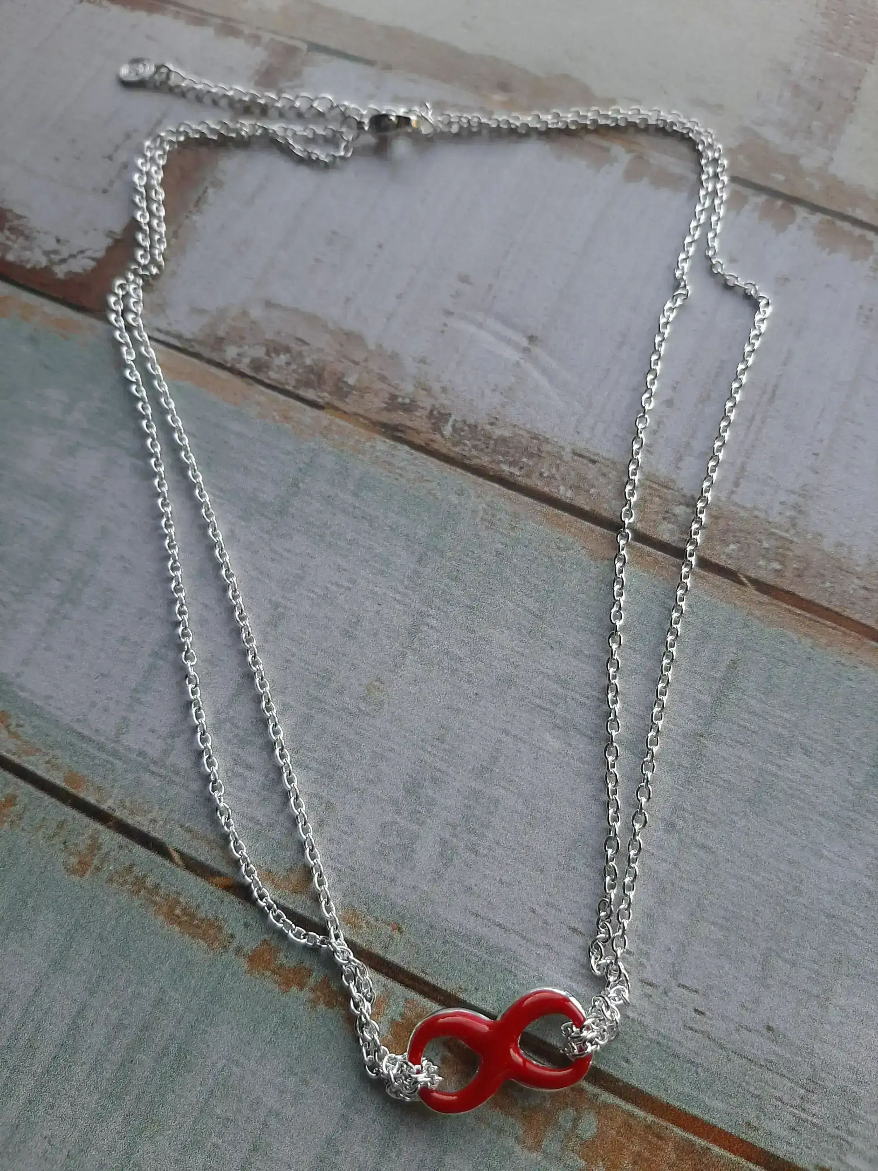 Cadena acero blanco y dije