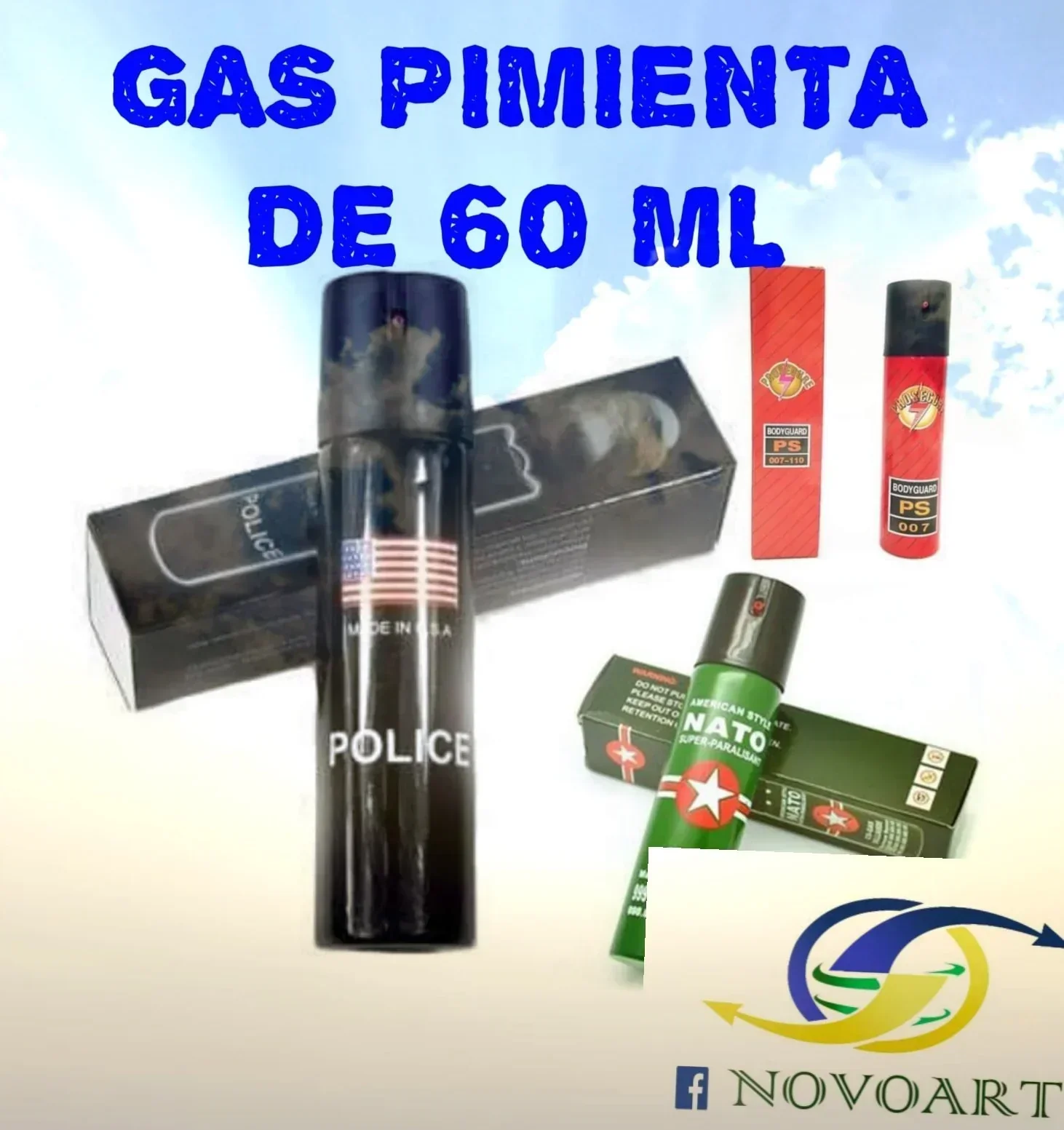 Gas pimienta en spray 60 ml