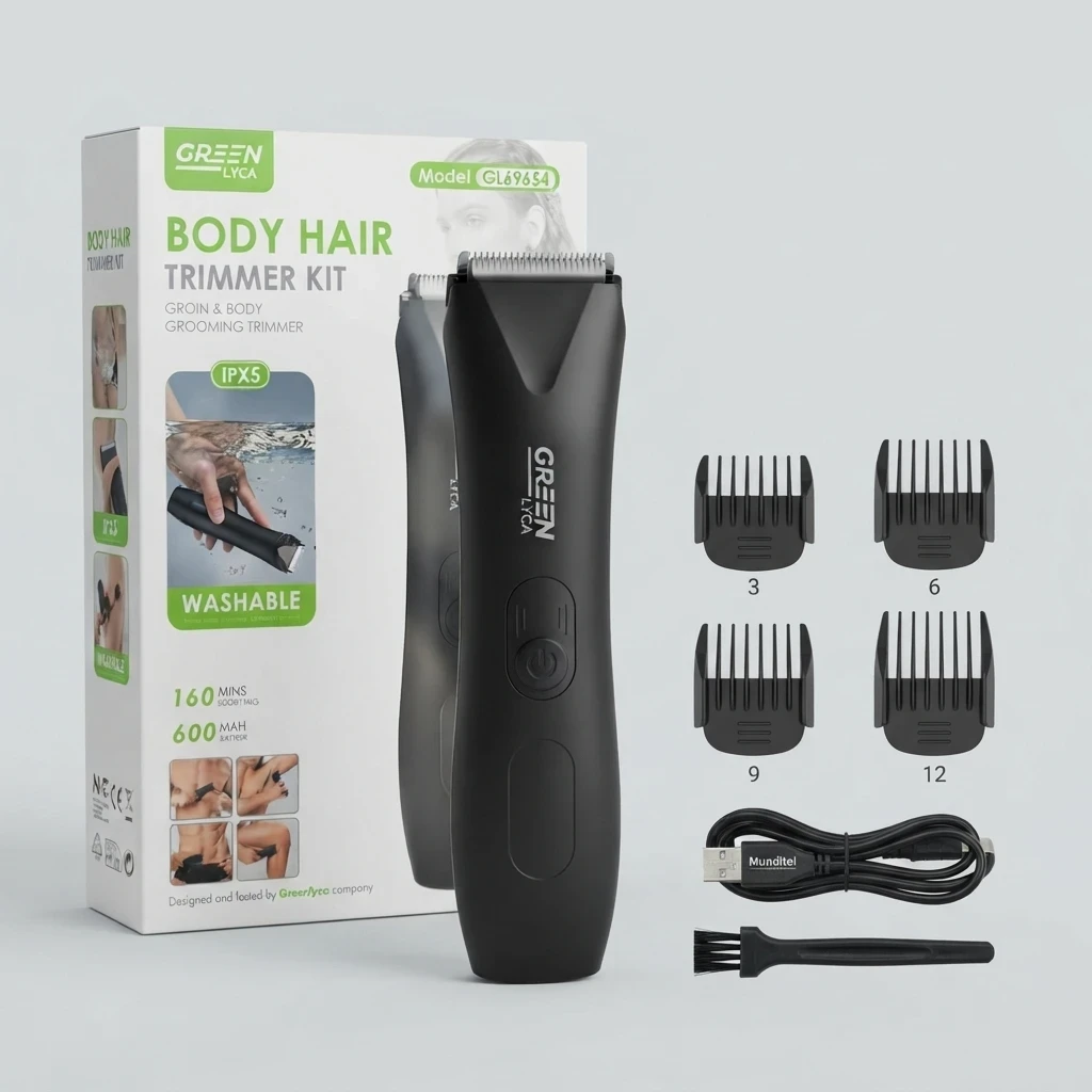 Recortador Corporal Green Lyca GL69654 Body Hair Trimmer Kit | Electrónica Joma