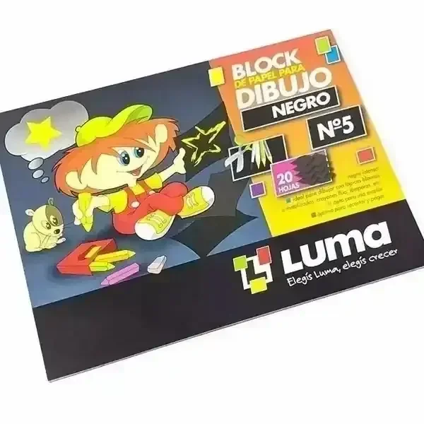 Block de Dibujo Luma Negro
