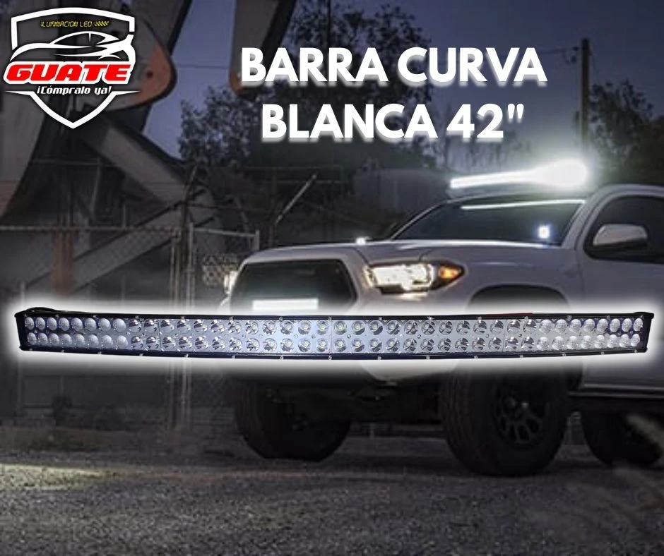 BARRA LED 42" CURVA BLANCA 