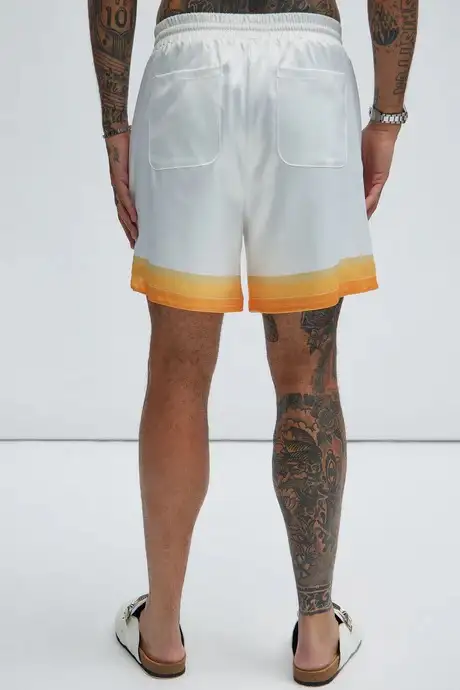 Printed Stripes Shorts - Size S/M. 3