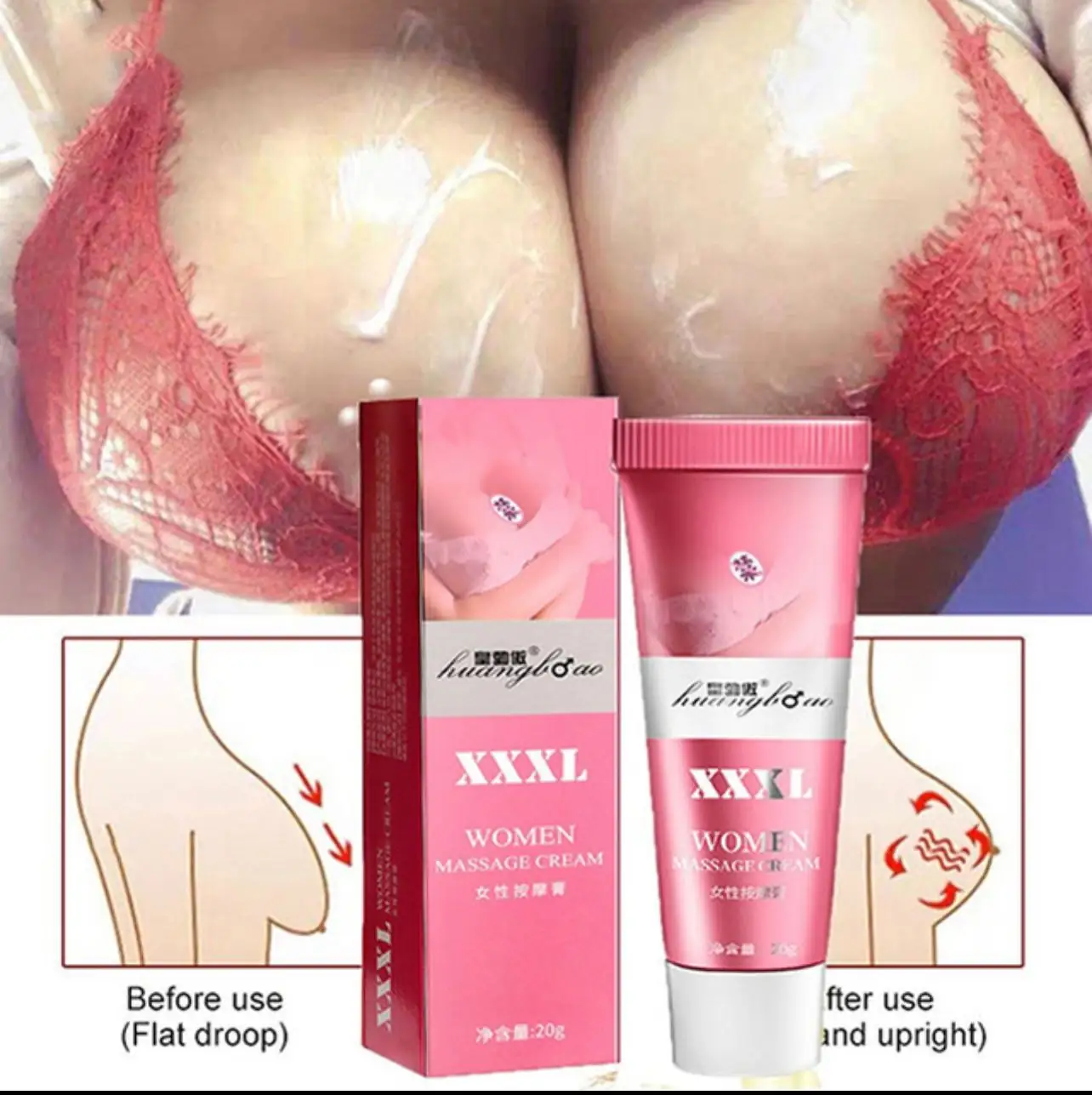 Crema para agrandar y reafirmar el busto 3