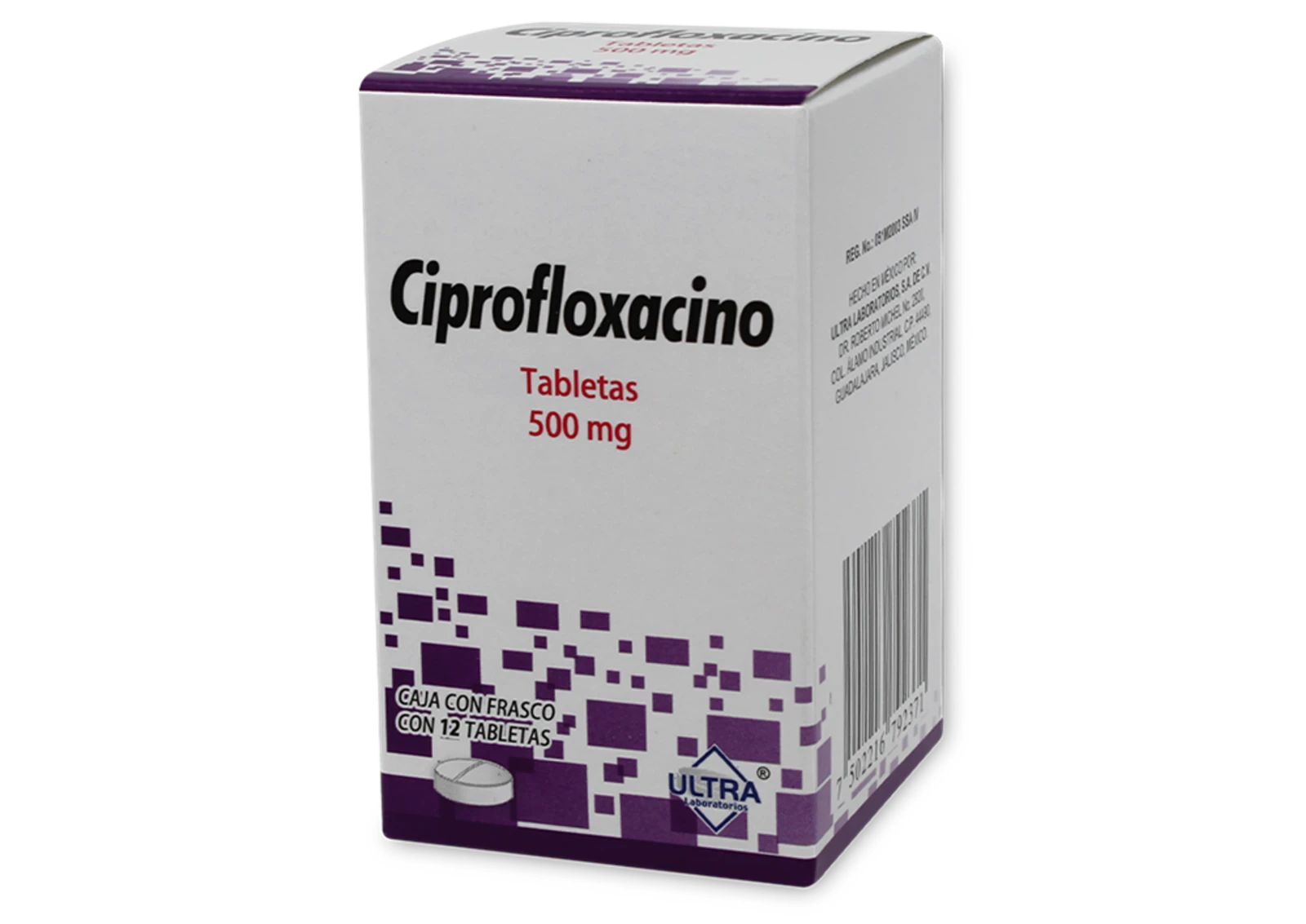 Ciprofloxacino 500mg 12tab