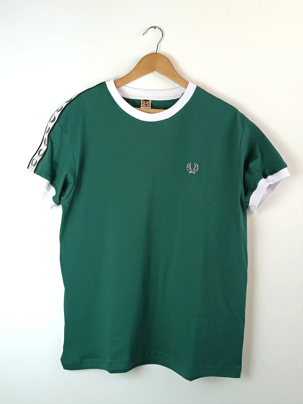 Camiseta algodón verde botella  2