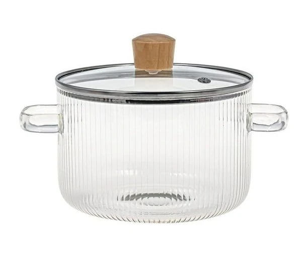 Olla Vidrio C/TAPA y Agarradera REF:ES27469 5,5LT