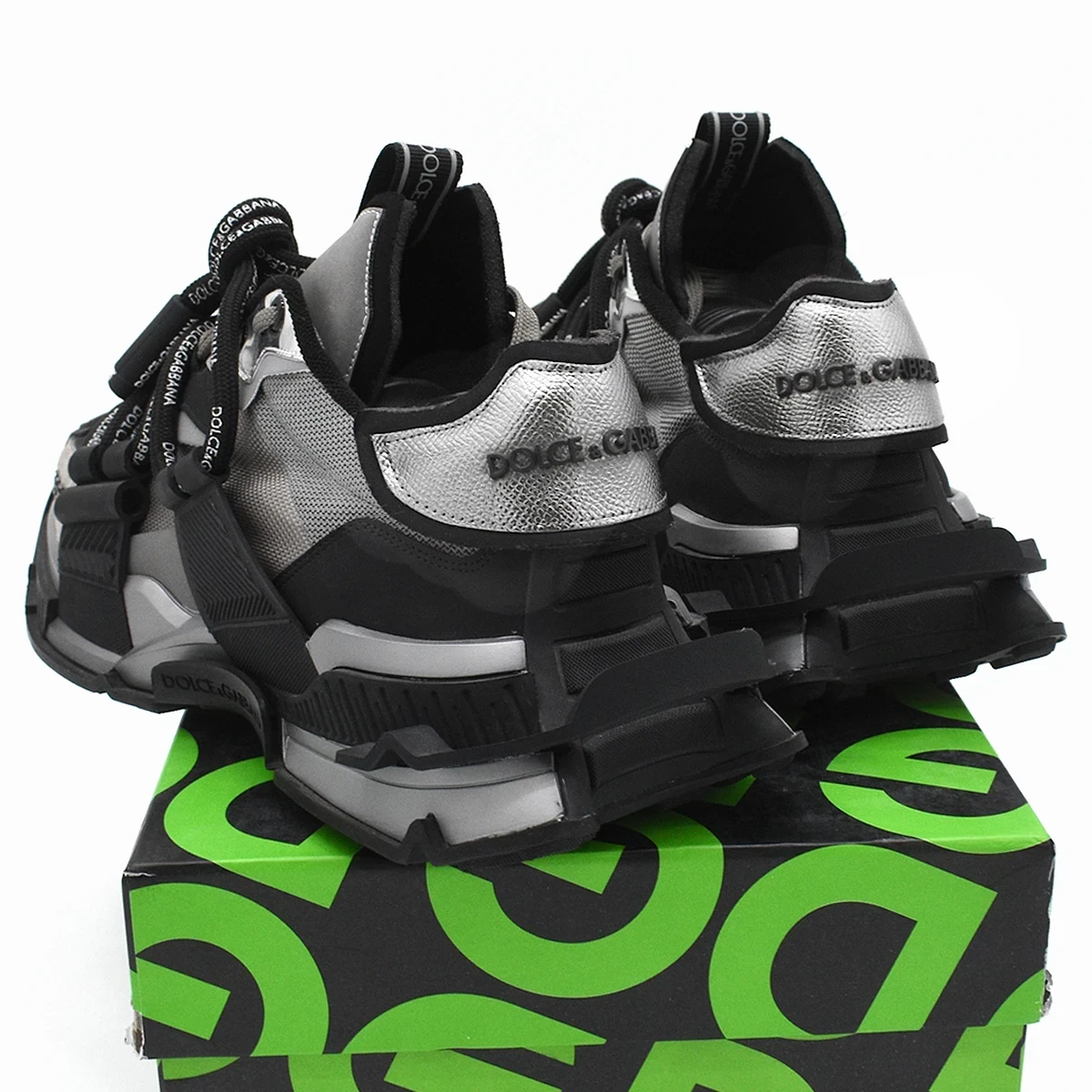 Sneaker Bassa DG Negro / Plata 2