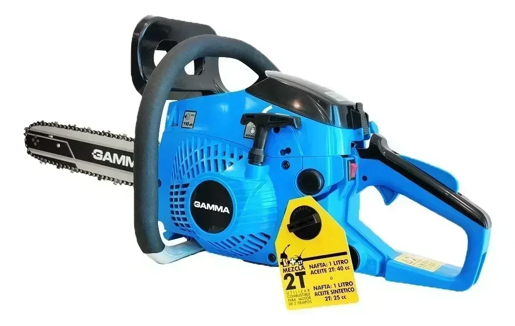 Motosierra A Nafta Gamma 38cc Espada 16 Pulgadas Motor 2t Color Azul