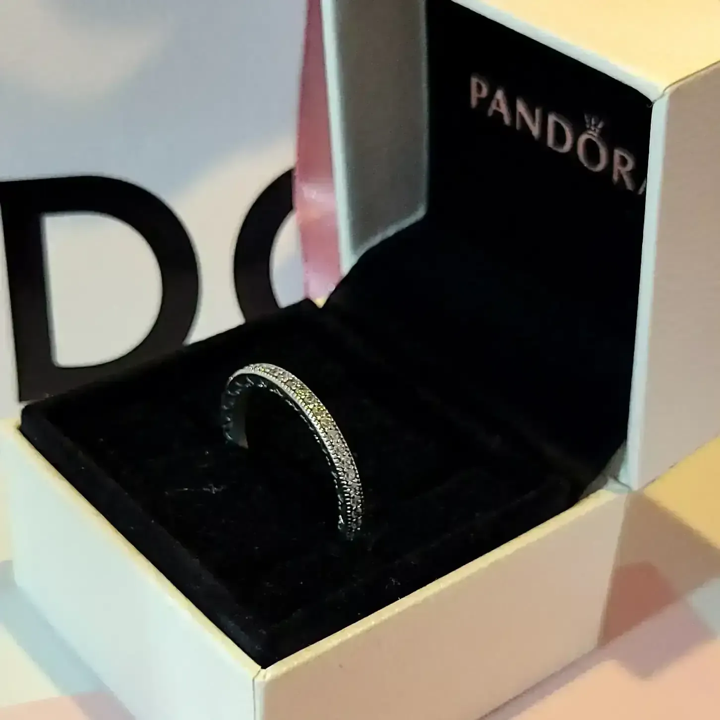 Pandora Hearts of circle silver ring 3