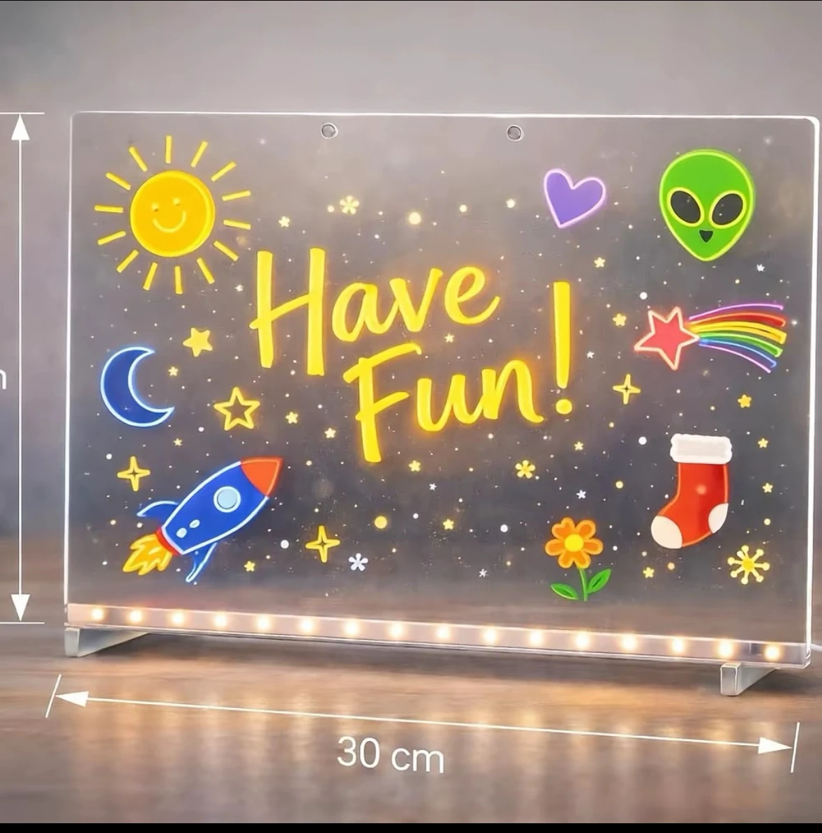 Pizarra led para dibujar con plumones 4