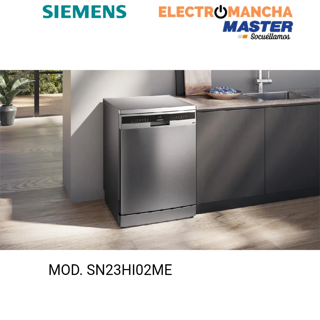LAVAVAJILLAS SIEMENS IQ300 SN23HI02ME INOX 14 CUB. CLASE D  2
