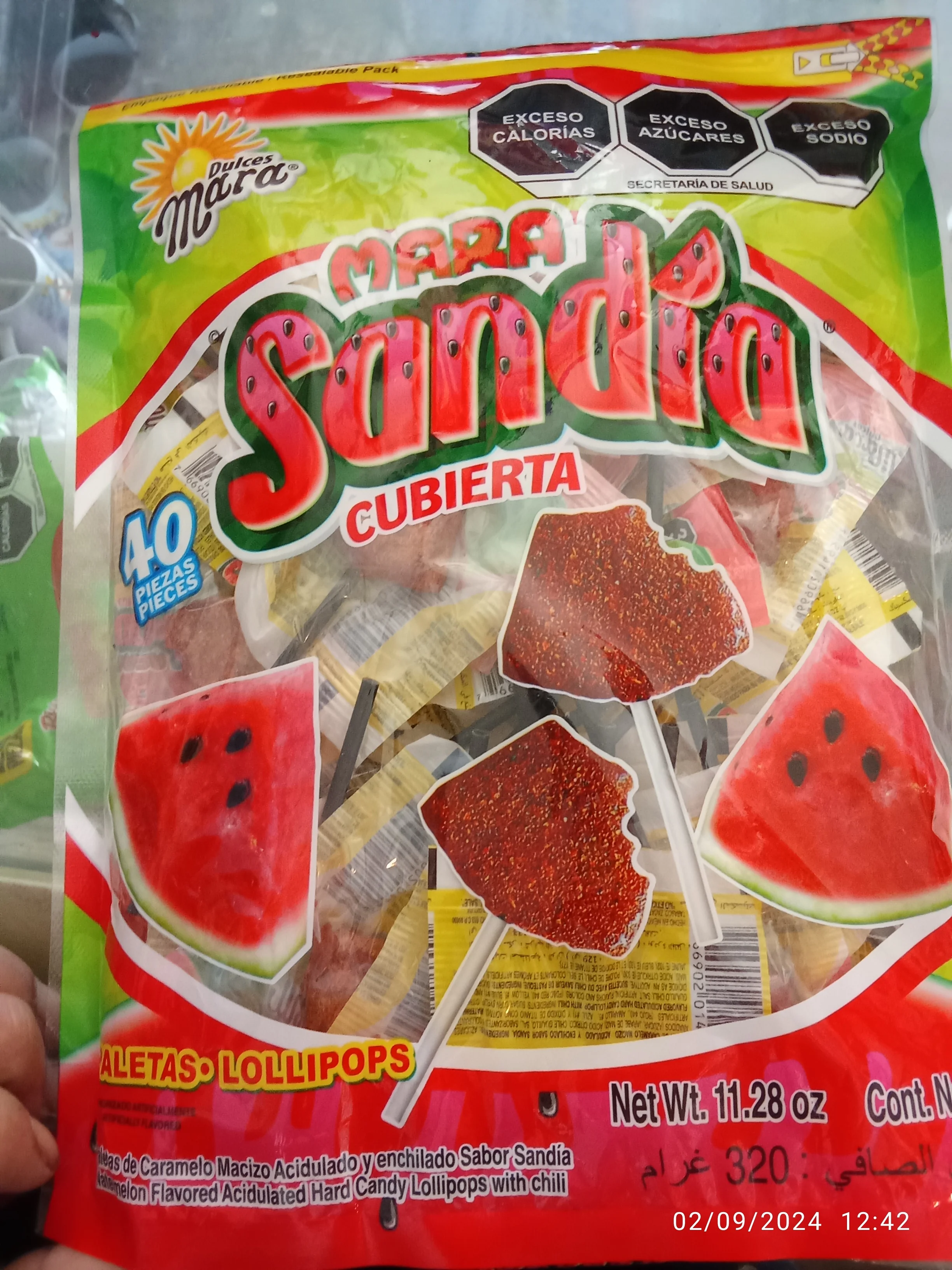 Sandia cubierta mara