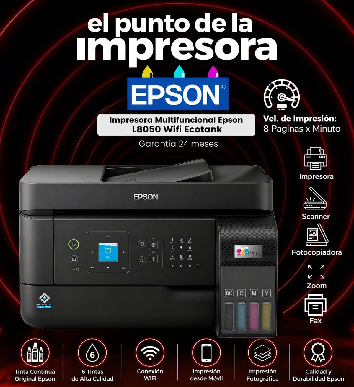 Impresora EPSON Multifuncional EcoTank L5590