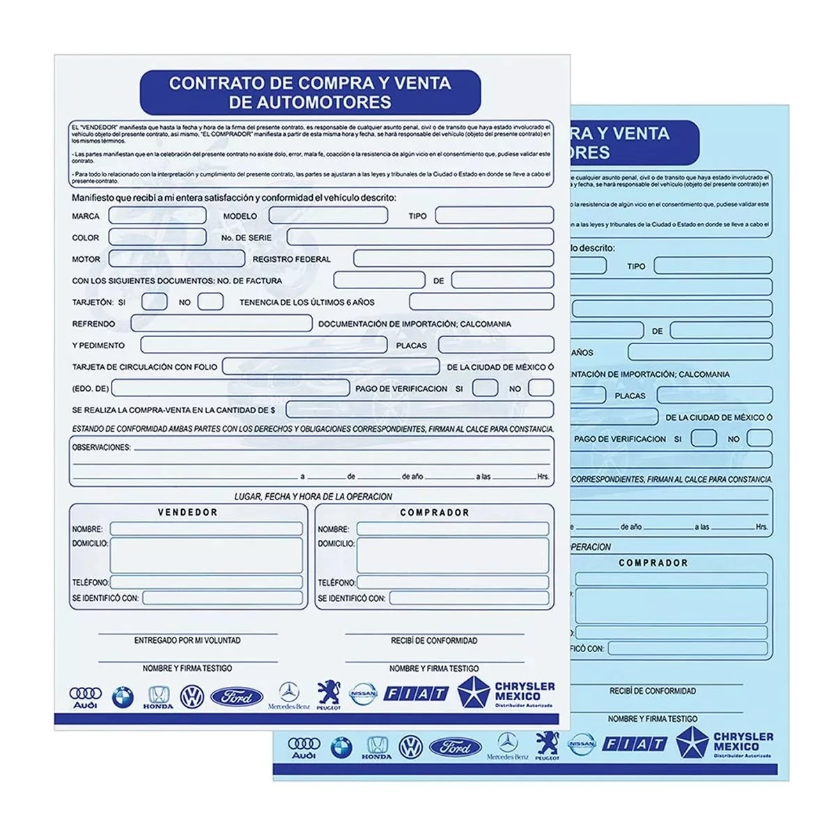 carta reaponsiva para vehiculo