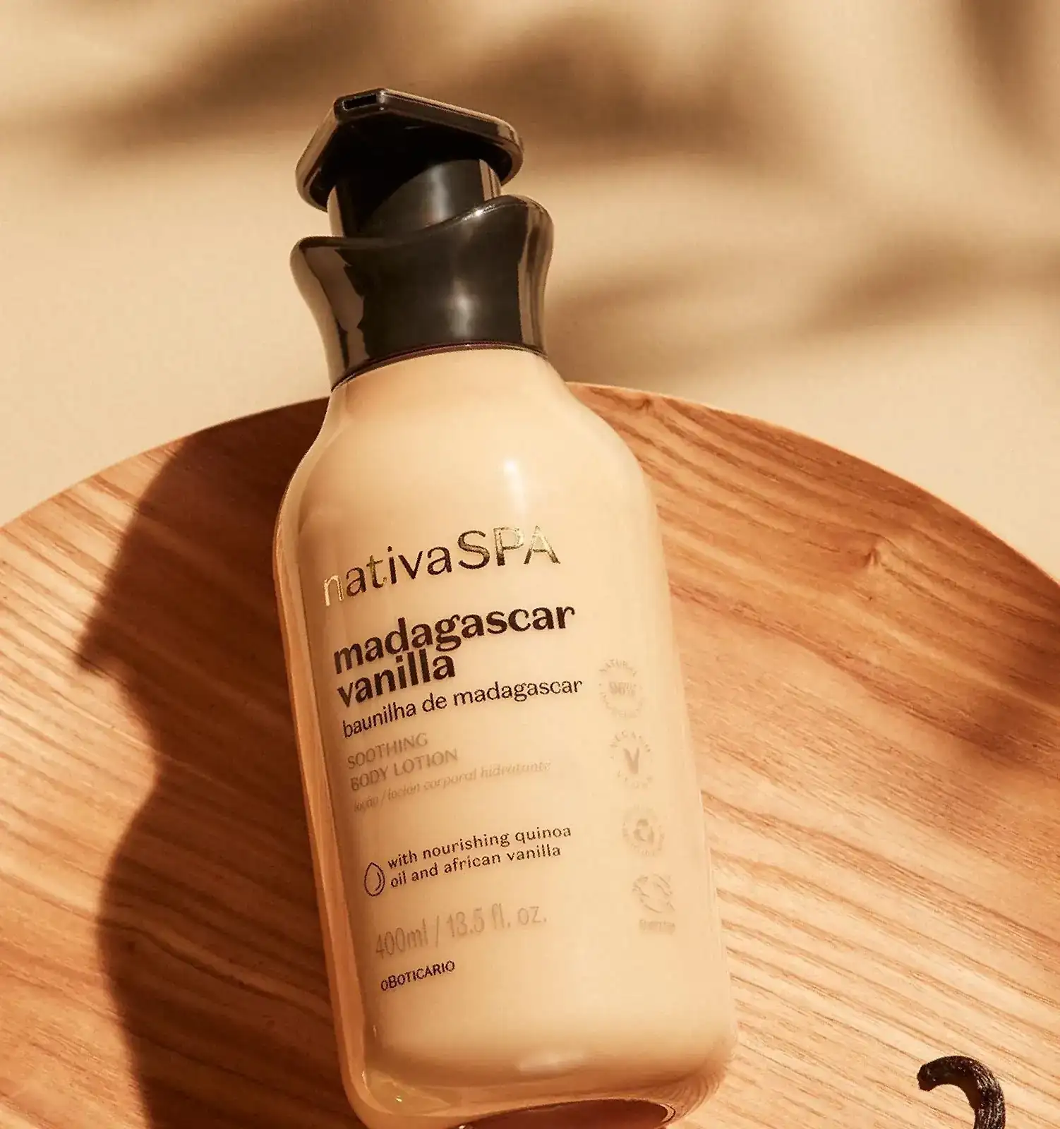 Nativa SPA Vainilla De Madagascar Loción Hidratante Corporal, 400ml 2