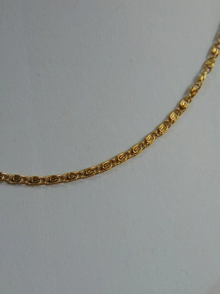 CADENA ACERO DOR TEJIDO CARACOL 60CM 3