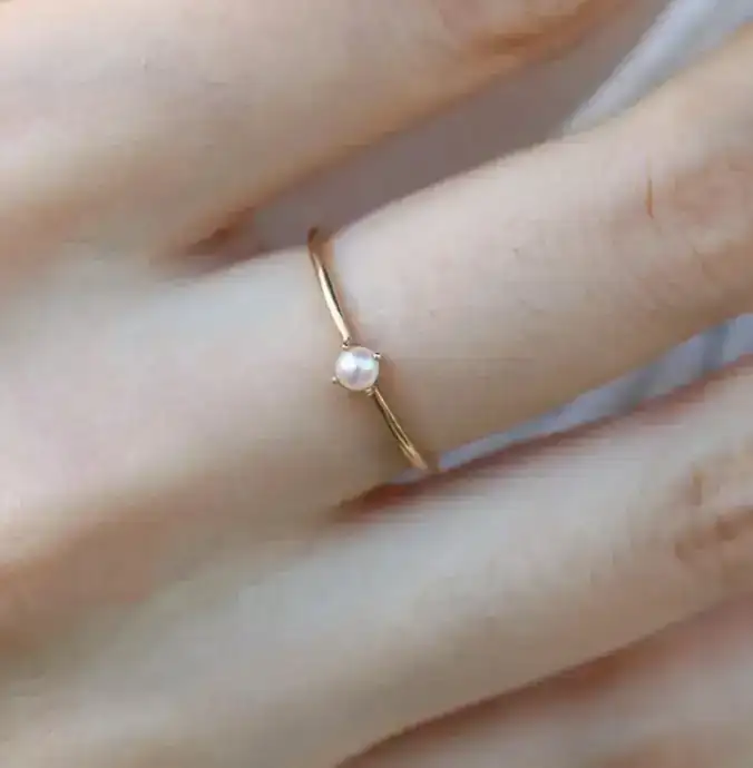 Anillo perla 