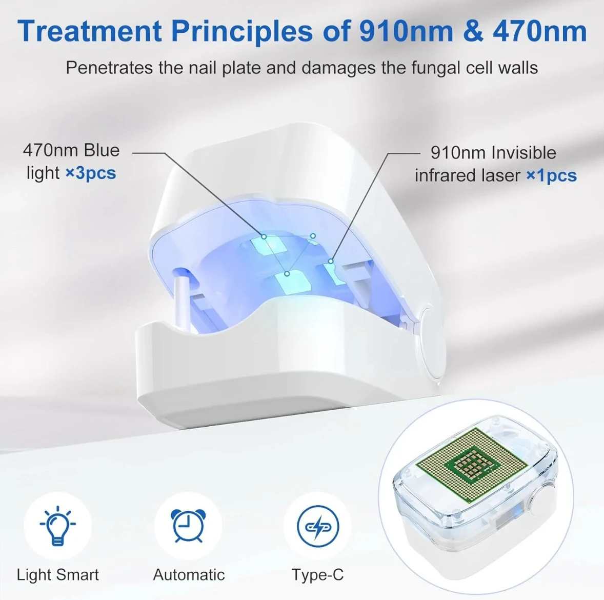 Dispositivo laser para el tratamiento de uñas 4