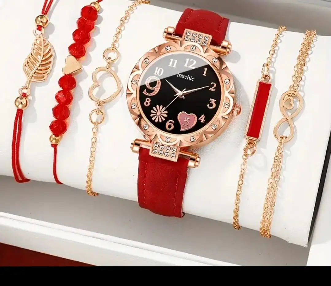 Juego de reloj rojo