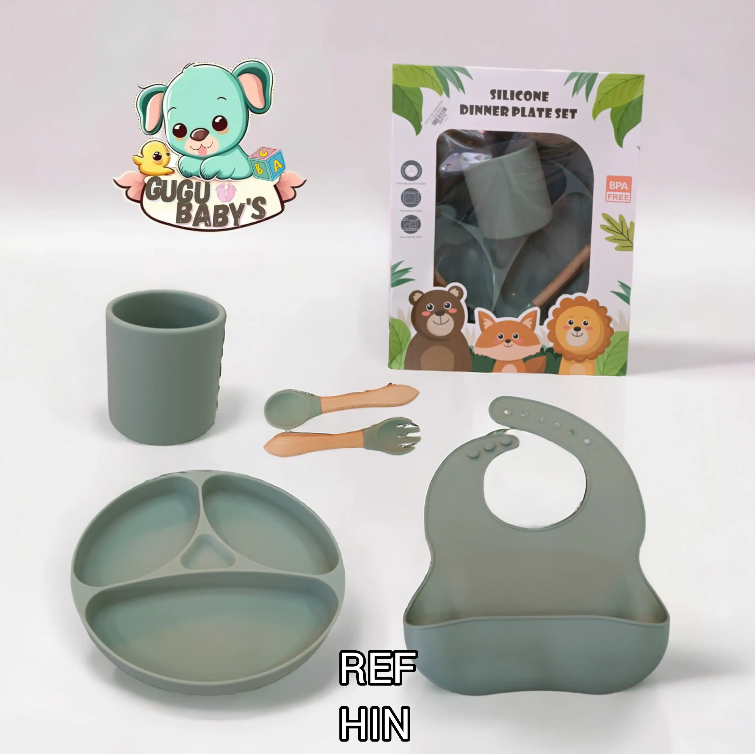 Vajilla en silicona niño  2