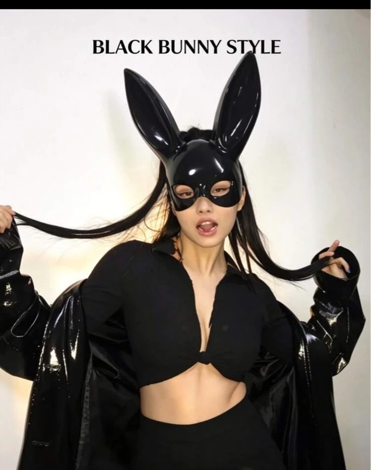 Mascara de coneja sexy negro 